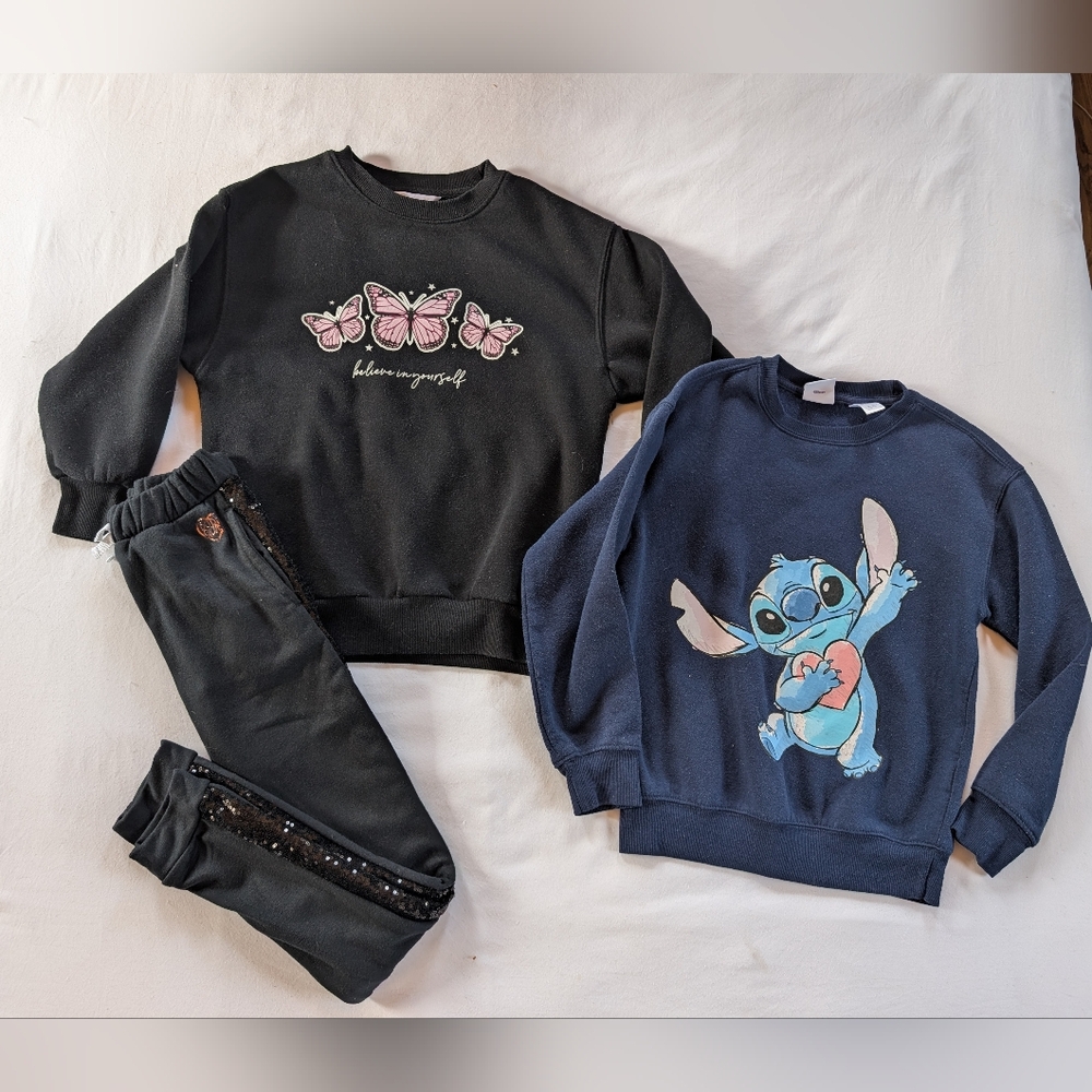 Girls Crewneck & Jogger Lot | Size 8